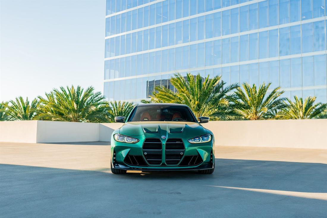 Green BMW M3 Competition G80, rental photo 2 of 23