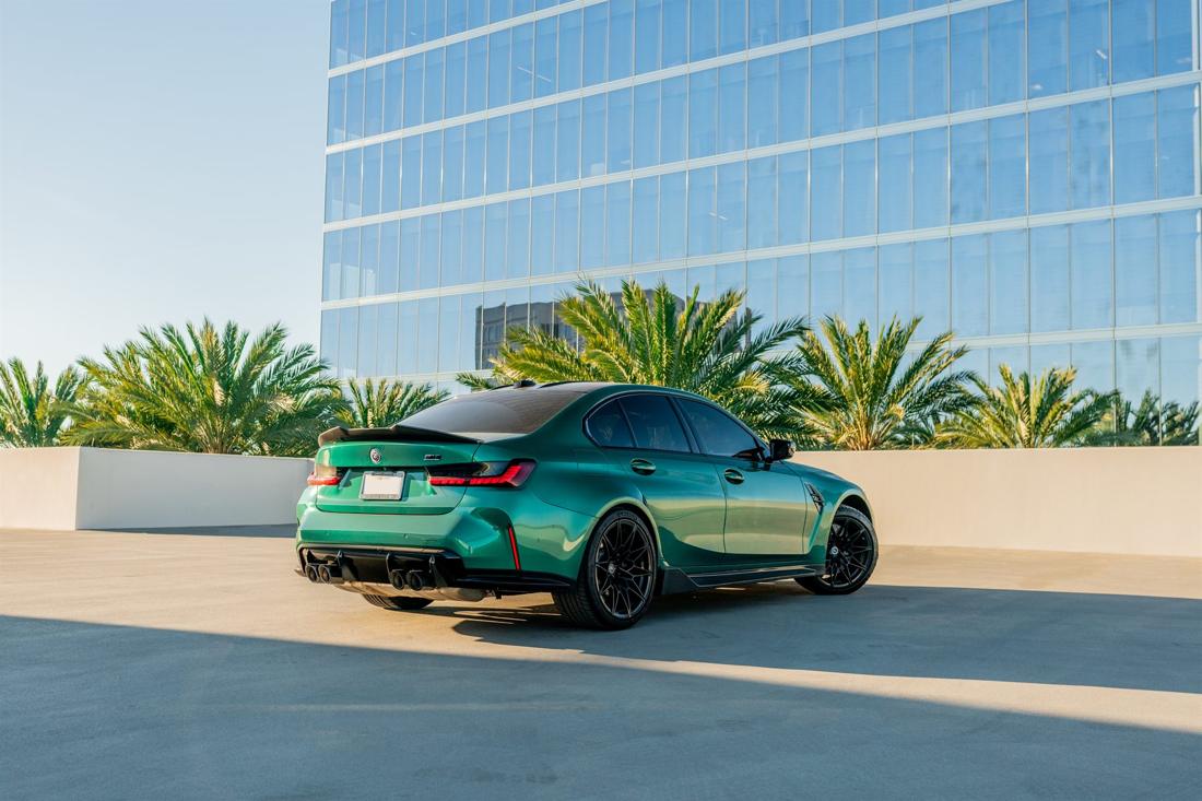 Green BMW M3 Competition G80, rental photo 4 of 23