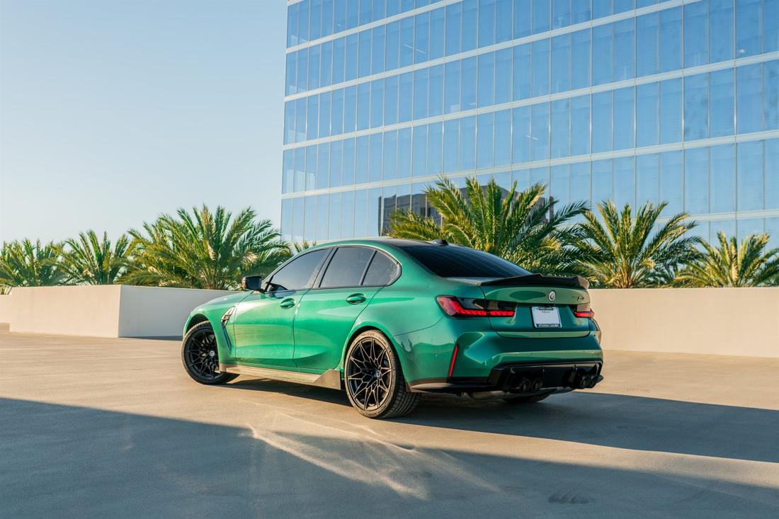 Green BMW M3 Competition G80, rental photo 6 of 23