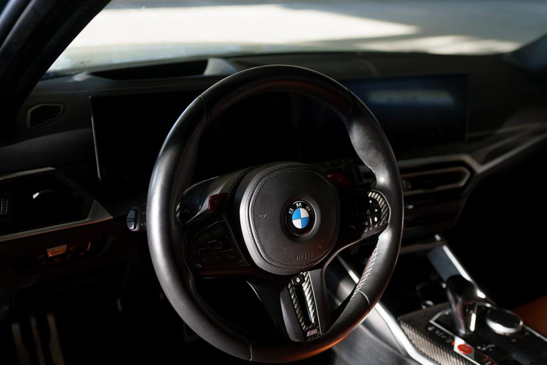Green BMW M3 Competition G80, rental photo 12 of 23