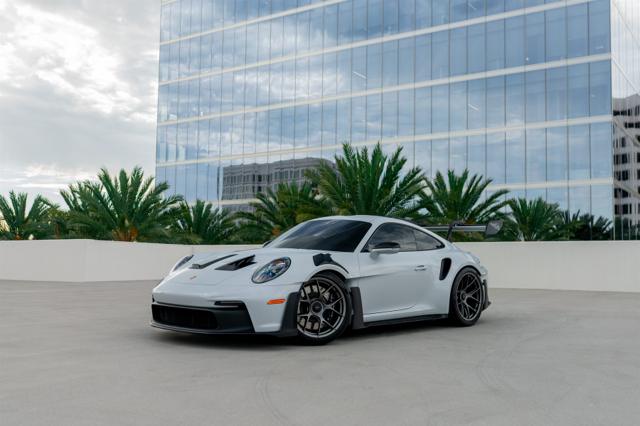 Grey Porsche 911 GT3 RS rental in Los Angeles