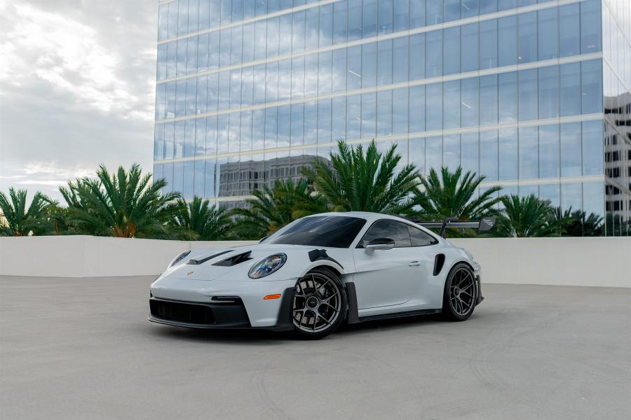 Grey Porsche 911 GT3 RS available for a weekend rental in Los Angeles
