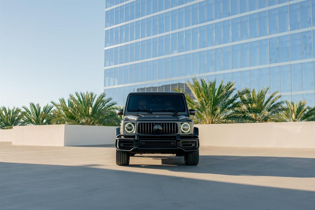 Matte gold Mercedes-AMG G63, rental photo 2 of 18