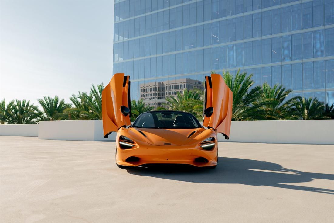 Orange McLaren 750S, rental photo 3 of 25