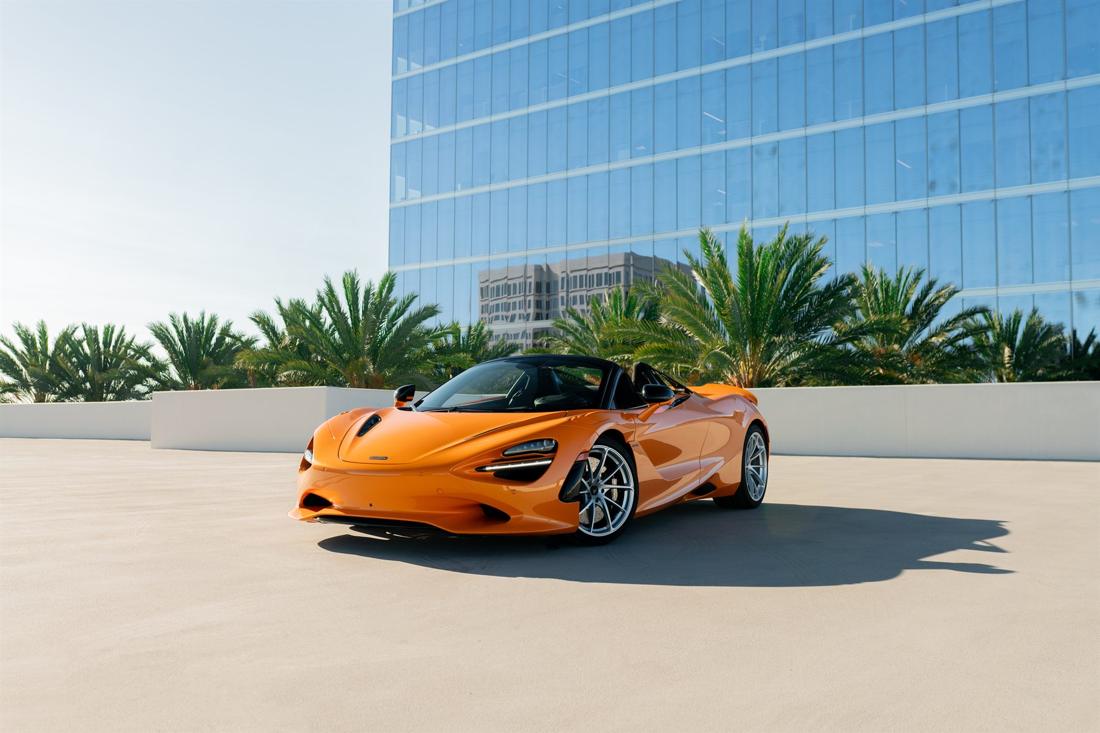 Orange McLaren 750S, rental photo 5 of 25