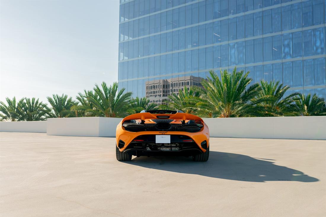 Orange McLaren 750S, rental photo 6 of 25