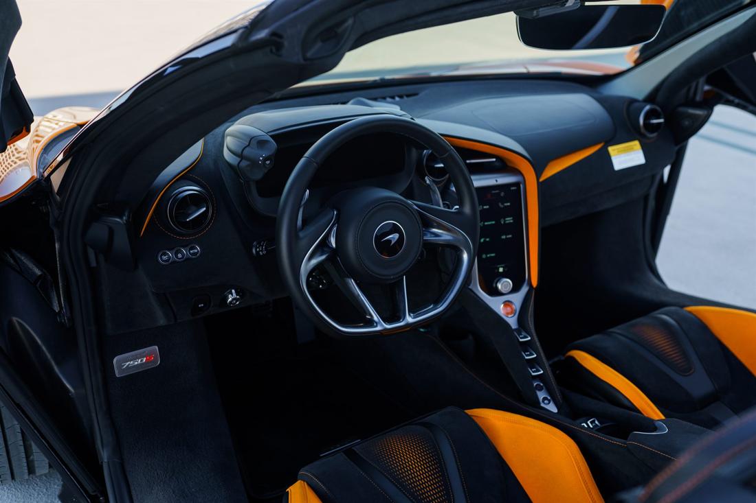 Orange McLaren 750S, rental photo 10 of 25