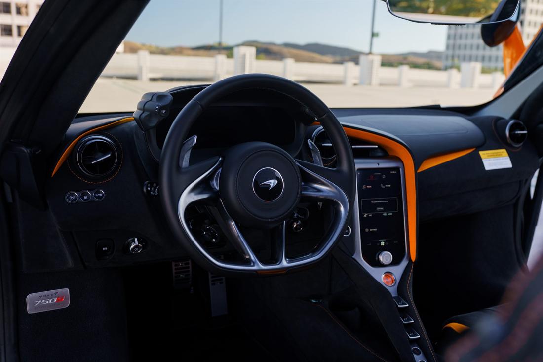 Orange McLaren 750S, rental photo 13 of 25