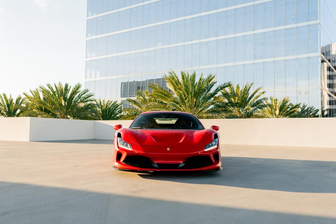 Red Ferrari F8 Tributo, rental photo 2 of 15