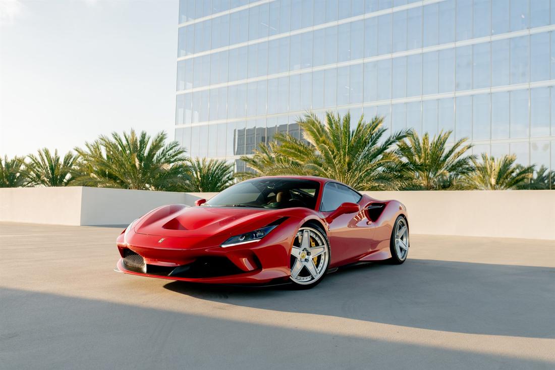 Red Ferrari F8 Tributo, rental photo 3 of 15