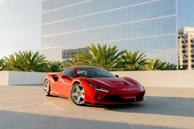 Red Ferrari F8 Tributo rental in Los Angeles