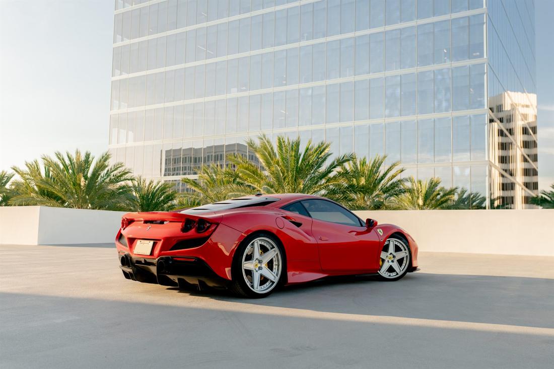 Red Ferrari F8 Tributo, rental photo 4 of 15