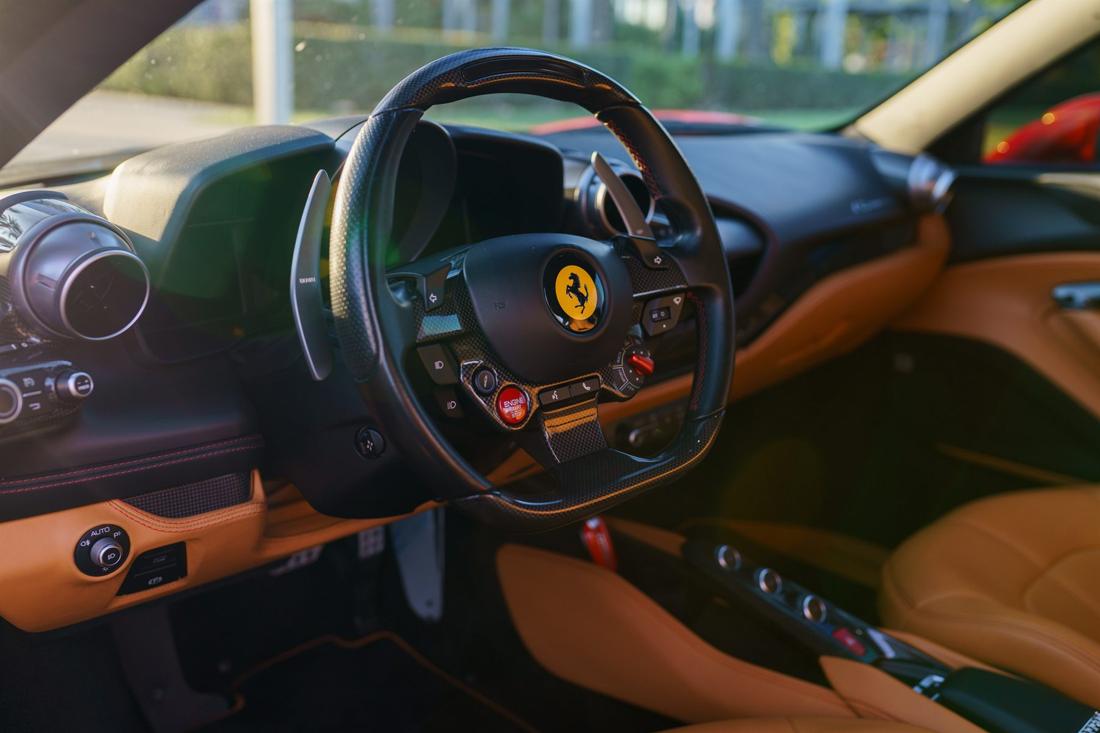 Red Ferrari F8 Tributo, rental photo 9 of 15