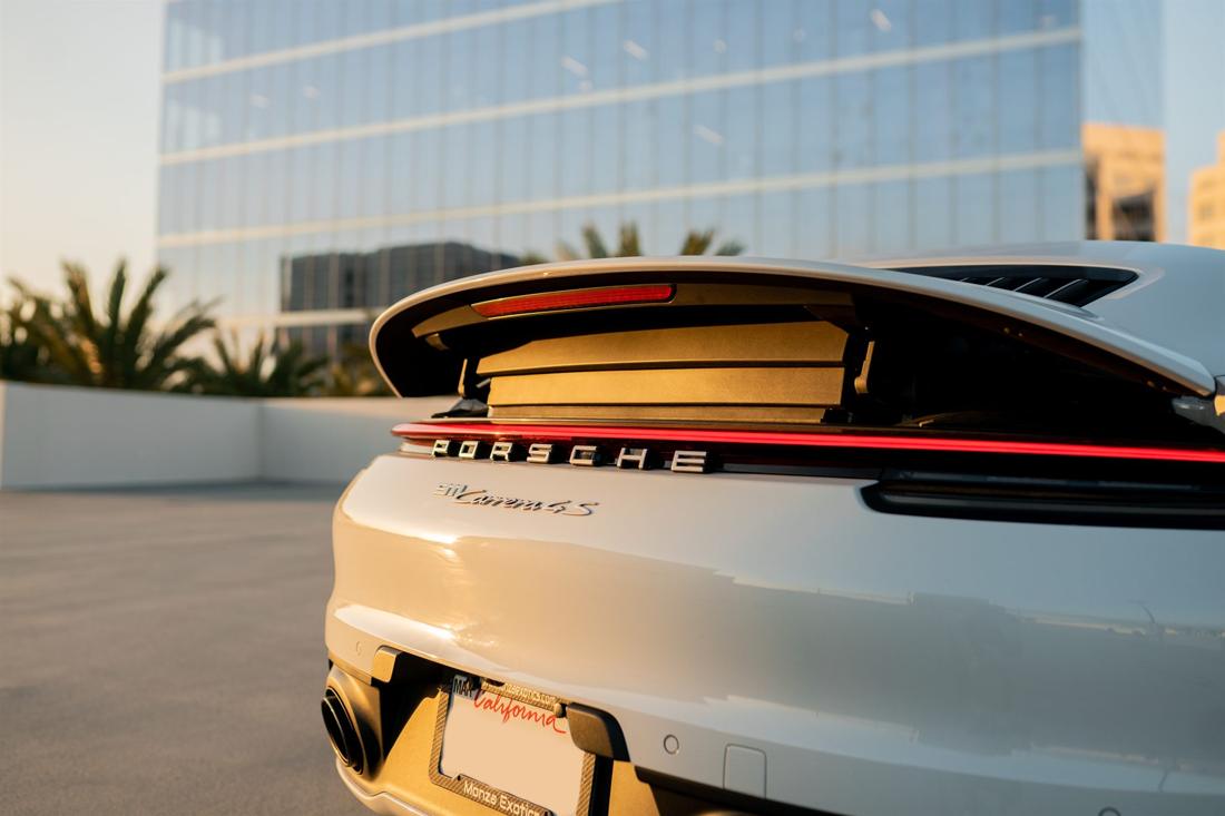 White Porsche 911 Cabriolet, rental photo 9 of 20
