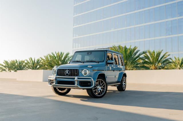China Blue Mercedes-AMG G63 rental in Los Angeles