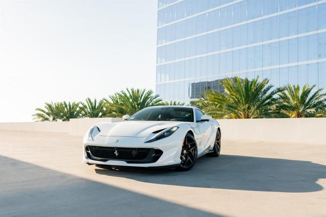 White Ferrari 812 Superfast rental in Los Angeles